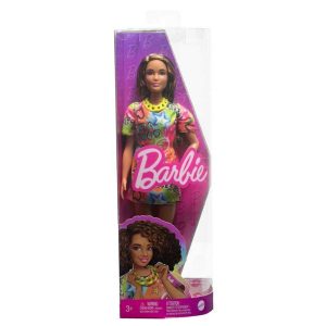 Barbie Fashionistas Κούκλα Μελαχροινή #HPF77