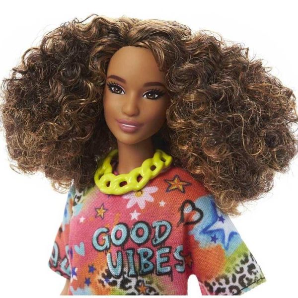Barbie Fashionistas Κούκλα Μελαχροινή #HPF77
