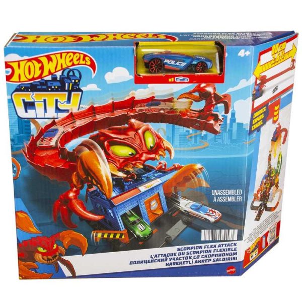 Hot Wheels City Scorpion Flex Attack - Πίστα με Αυτοκινητάκι