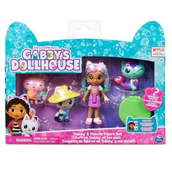 Gabby's Dollhouse: 'Gabby & Friends' - Σετ με 4 Φιγούρες