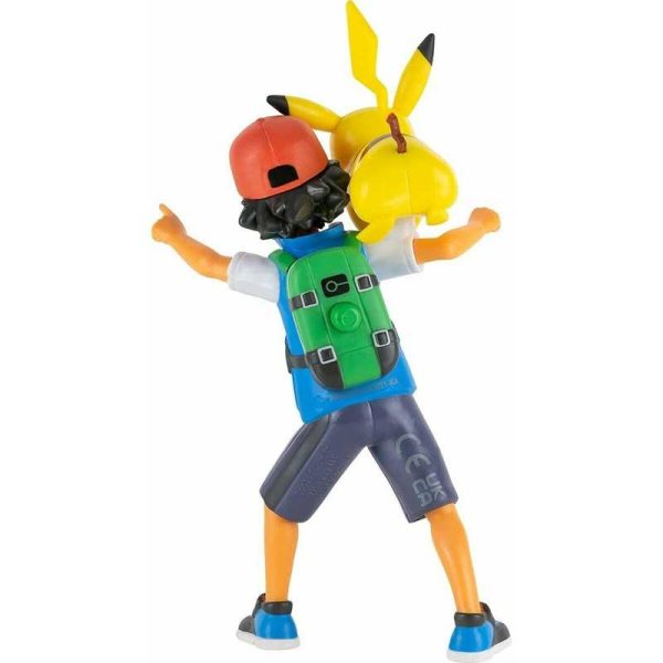 Pokemon Battle Feature Figure Ash & Pikachu - Σετ Φιγούρες με Κίνηση