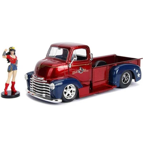 DC Bombshells Wonder Woman & 1952 Chevy Coe Pickup - Μεταλλικό Όχημα 1:24 - Jada Toys