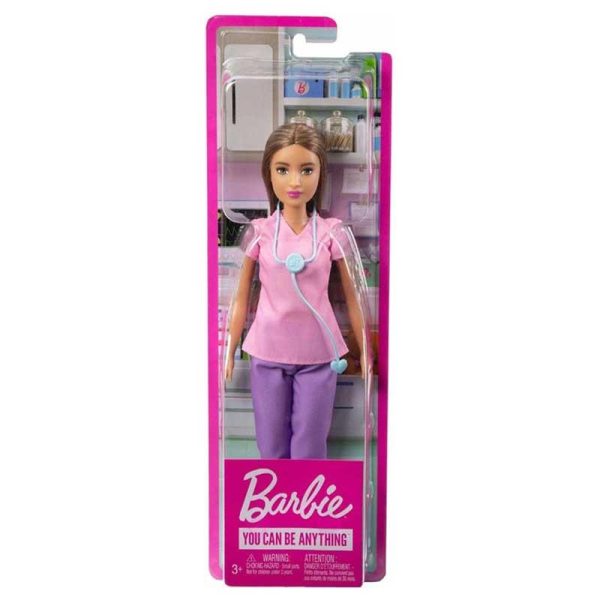 Barbie You Can Be Anything - Κούκλα Γιατρός Μελαχροινή #HBW99