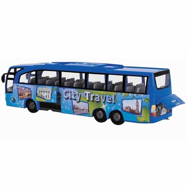 Dickie Toys Touring Bus - Τουριστικό Λεωφορείο Μπλε Πλαστικό 30εκ.