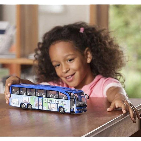 Dickie Toys Touring Bus - Τουριστικό Λεωφορείο Μπλε Πλαστικό 30εκ.