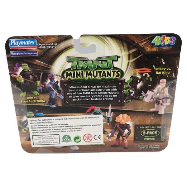 Teenage Mutants Ninja Turtles Mini Mutants 2-Pack – Michelangelo & Rat King