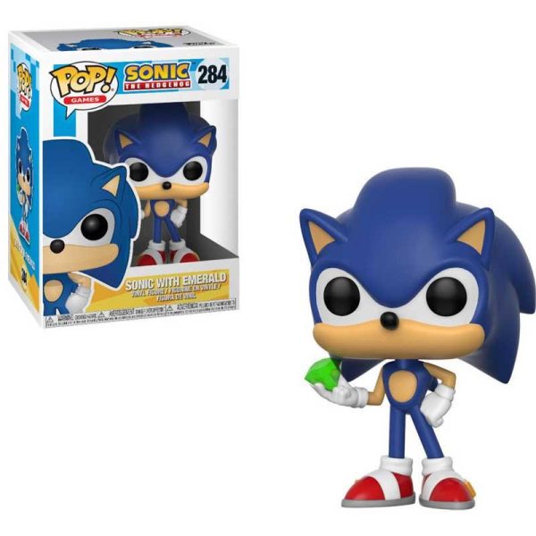 Funko Pop! Games: Sonic The Hedgehog 284 - Sonic With Emerald