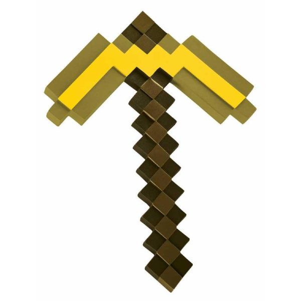 Minecraft Plastic Replica Gold Pickaxe - Αξίνα 40cm