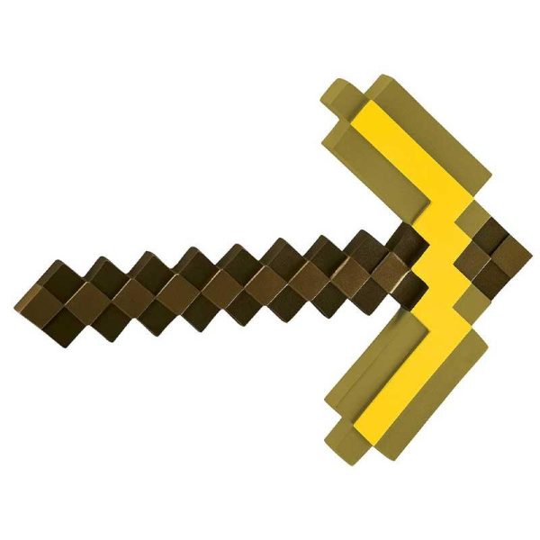 Minecraft Plastic Replica Gold Pickaxe - Αξίνα 40cm