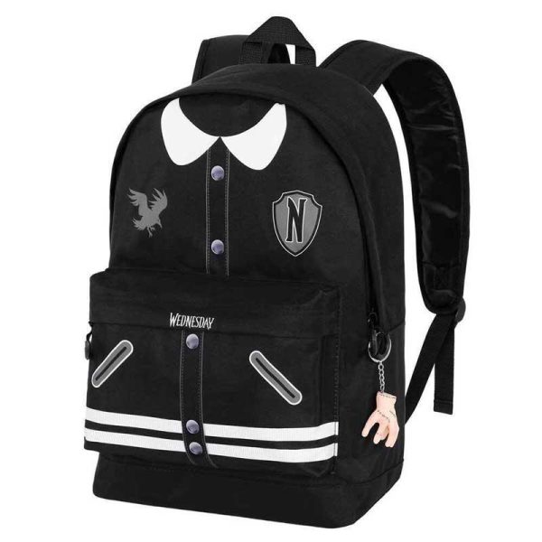 Τσάντα Πλάτης / Backpack: Wednesday Varsity 41cm (black)