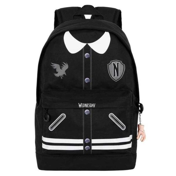 Τσάντα Πλάτης / Backpack: Wednesday Varsity 41cm (black)