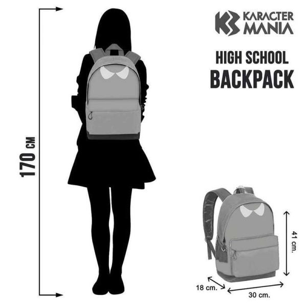 Τσάντα Πλάτης / Backpack: Wednesday Varsity 41cm (black)