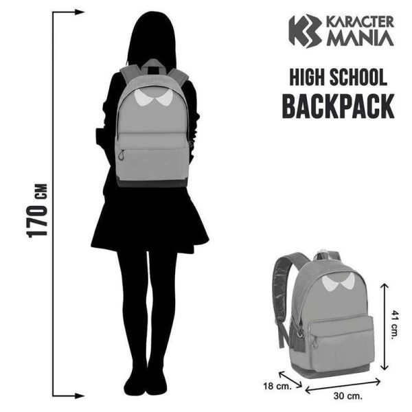 Τσάντα Πλάτης / Backpack: Wednesday Uniform 41cm (black)