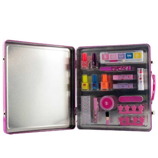 Create it! Make up Koffer Tin Neon And Glitters - Παιδικό Βαλιτσάκι Ομορφιάς με Χρώματα Νέον