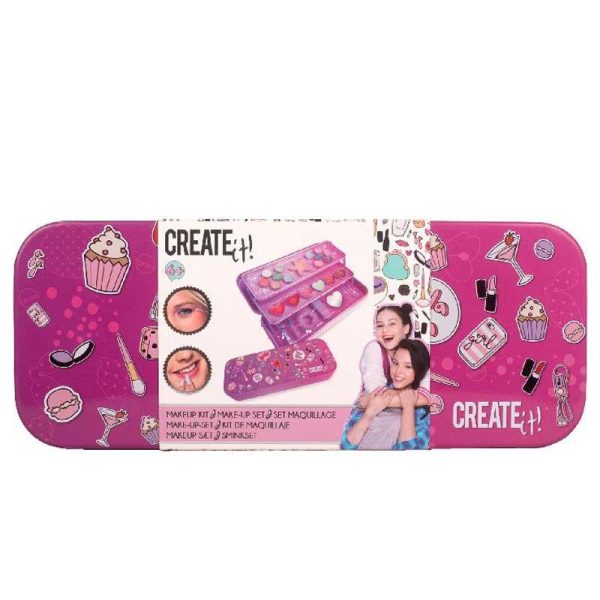 Create it! Make up Set - Παιδική Μεταλλική Κασετίνα Μακιγιάζ