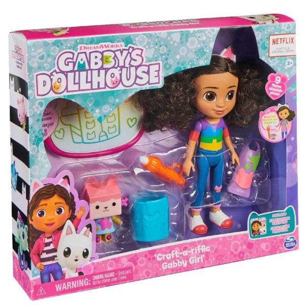 Gabby's Dollhouse Deluxe Craft Doll - Κούκλα Γκάμπι Σετ Craft-A-Riffic