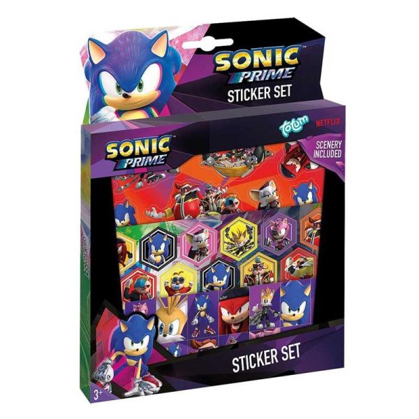 Sonic The Hedgehog Sticker Set με Αυτοκόλλητα