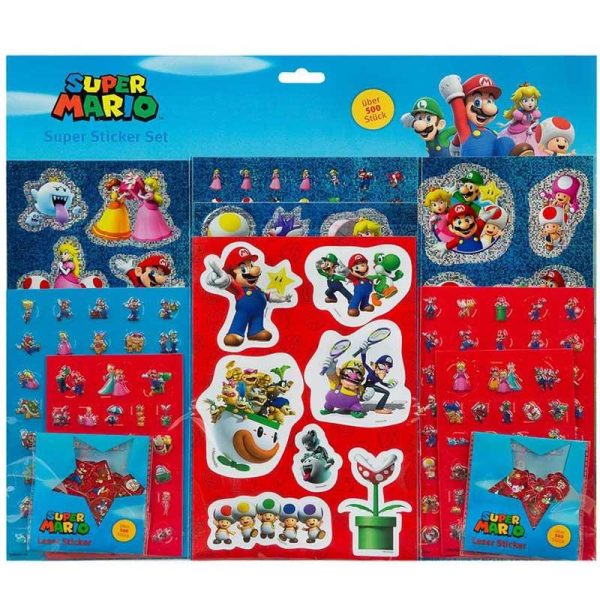 Super Mario Super Sticker Set με 500 Αυτοκόλλητα