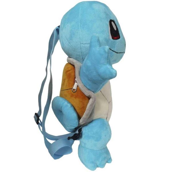 Pokemon 3D Squirtle Backpack - Λούτρινη Τσάντα Πλάτης 36cm Γαλάζιο