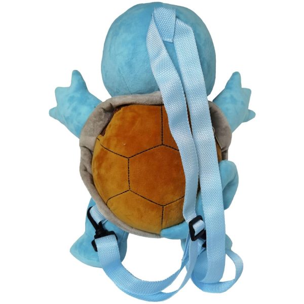 Pokemon 3D Squirtle Backpack - Λούτρινη Τσάντα Πλάτης 36cm Γαλάζιο