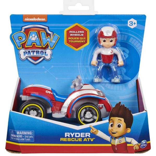 Paw Patrol Ryder Rescue ATV - Όχημα και Φιγούρα Ryder