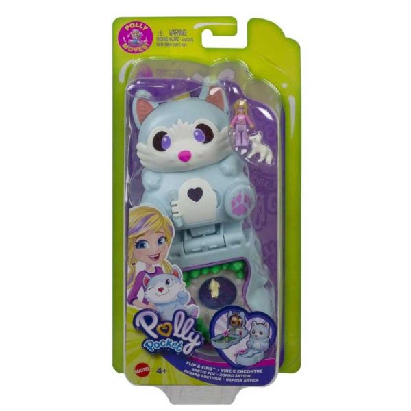 Polly Pocket Flip & Reveal: Arctic Fox - Πολική Αλεπού