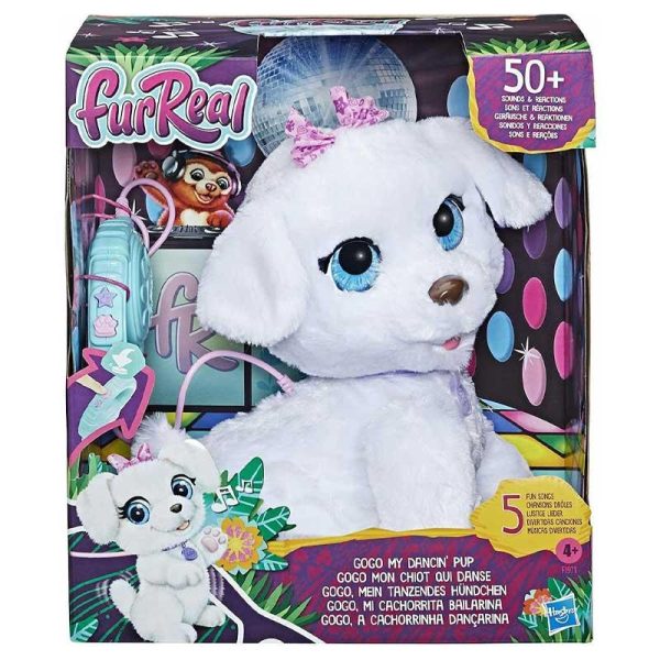 FurReal GoGo My Dancin' Pup - Ηλεκτρονικό Κατοικίδιο Σκυλάκι με Κίνηση, 50+ Ήχους Και Αντιδράσεις 36cm.