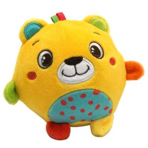 Baby Clementoni Soft Animal Friends - Μαλακή Λούτρινη Κουδουνίστρα Αρκουδάκι 10εκ. για 3+ μηνών