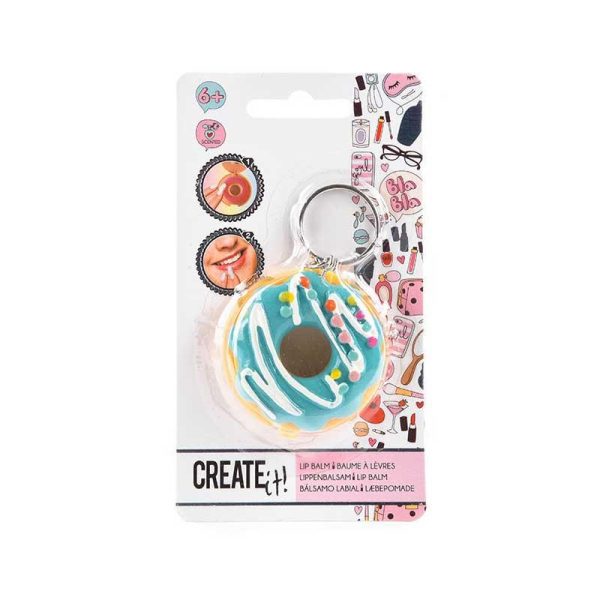 Create it! Scented Donut Lip Balm σε Μπρελόκ (Διάφορα Σχέδια) 1τμχ