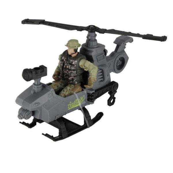 Military Soldier Playset - Στρατιωτικό Όχημα Χιονιού, Ελικόπτερο, 2 Φιγούρες & Εξοπλισμός