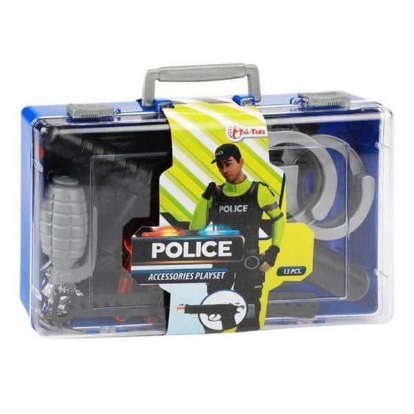 Police Accessories Playset - Σετ Βαλιτσάκι με Αξεσουάρ Αστυνομικού 13τμχ