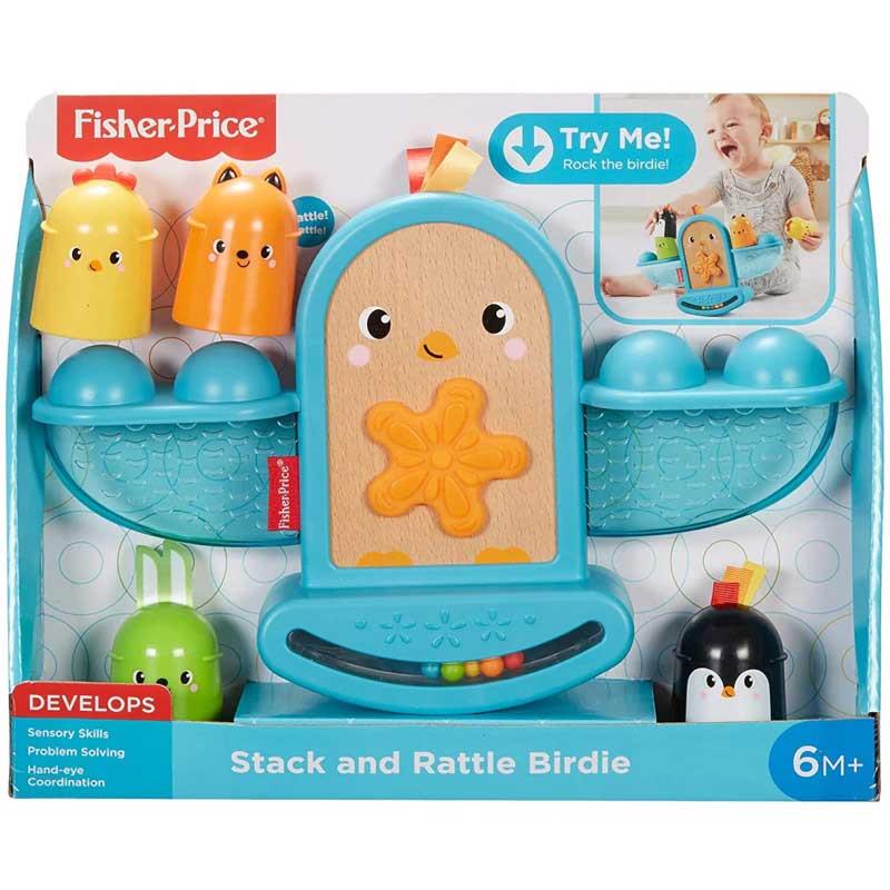 Fisher-Price Stack and Rattle Birdie - Εκπαιδευτικό Παιχνίδι Ισορροπίας