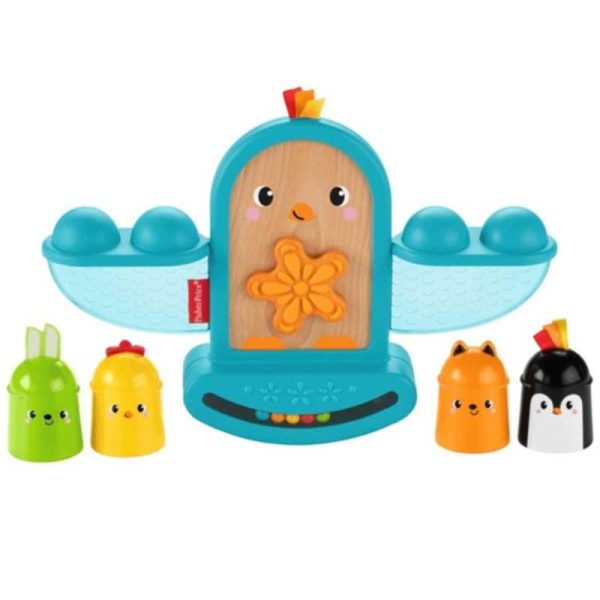 Fisher-Price Stack and Rattle Birdie - Εκπαιδευτικό Παιχνίδι Ισορροπίας