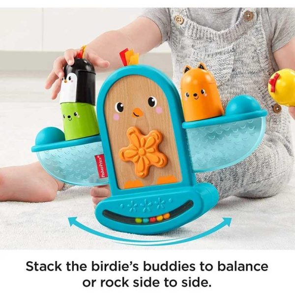 Fisher-Price Stack and Rattle Birdie - Εκπαιδευτικό Παιχνίδι Ισορροπίας