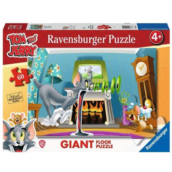 Ravensburger Giant Floor Puzzle Tom and Jerry - Παζλ Δαπέδου με 60 κομμάτια