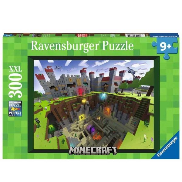 Ravensburger Puzzle Minecraft Cutaway - Παζλ με 300 XXL κομμάτια