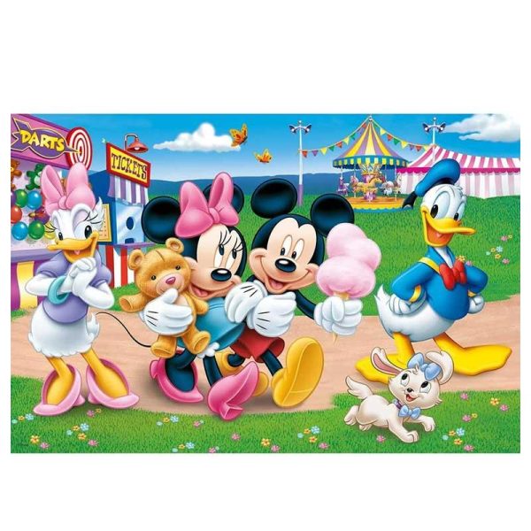Trefl Maxi Double Sided Color Puzzle Disney Mickey At The Fairground - Παζλ με 24 XXL κομμάτια