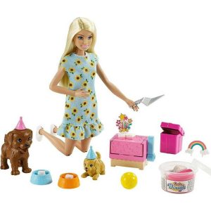 Barbie Puppy Party - Κούκλα Και Κουτάβια Πάρτι Γενεθλίων #GXV75