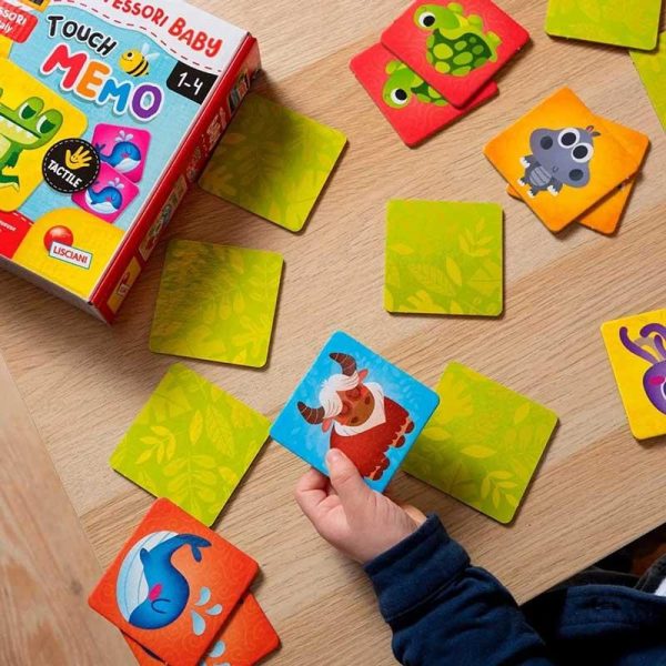 Lisciani Montessori Baby Touch Memo - Παιχνίδι Μνήμης με Ανάγλυφες Επιφάνειες