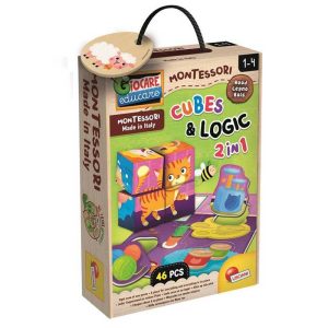 Lisciani Montessori Cubes & Logic - Εκπαιδευτικό Παιχνίδι από Ξύλο