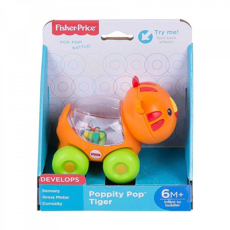 Fisher-Price Poppity Pop Tiger - Συρόμενο παιχνίδι Τίγρης