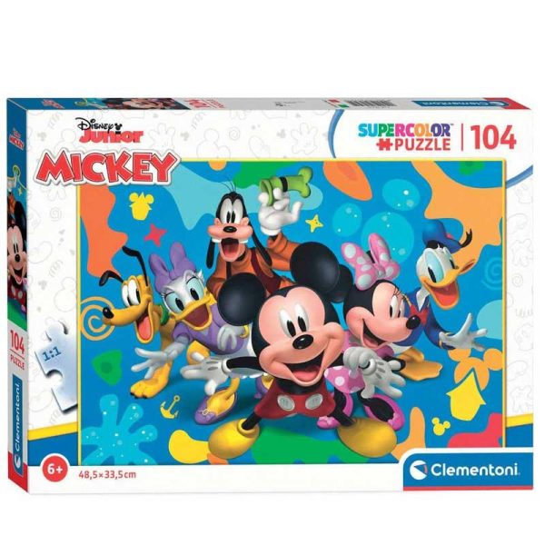 Clementoni Puzzle Supercolor Disney Mickey And Friends - Παζλ με 104 κομμάτια