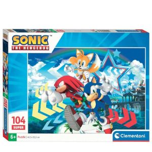 Clementoni Puzzle Sonic - Παζλ με 104 κομμάτια