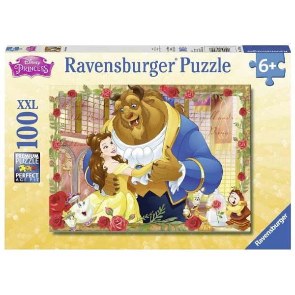 Ravensburger Puzzle Disney Beauty and the Beast - Παζλ με 100 XXL κομμάτια