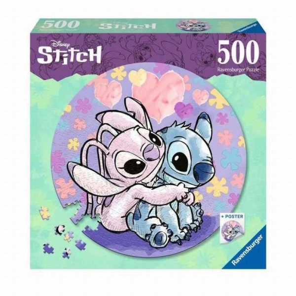 Ravensburger Puzzle Disney Stitch - Παζλ με 500 κομμάτια & Poster
