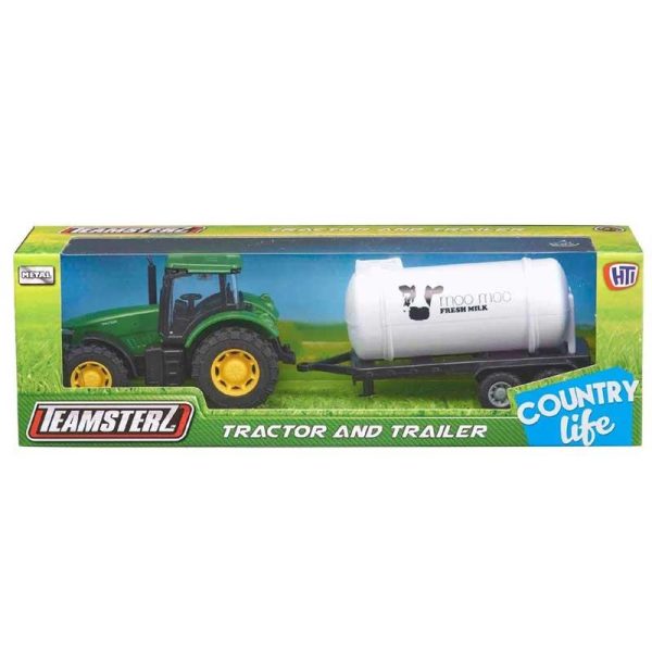 Teamsterz Country Life - Πράσινο Τρακτέρ με Βυτίο 25cm