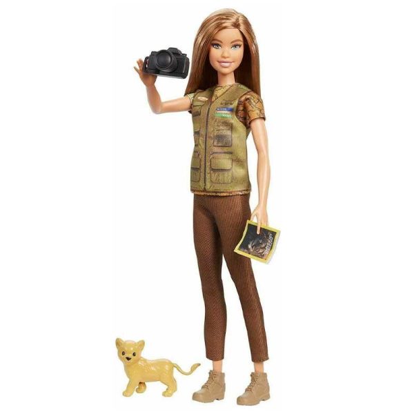 Barbie Επαγγέλματα National Geographic Κούκλα Φωτογράφος #GDM46