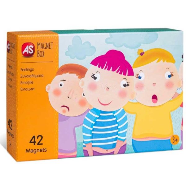 AS Magnet Box Εκπαιδευτικό Παιχνίδι 'Συναισθήματα' με 42 Μαγνήτες