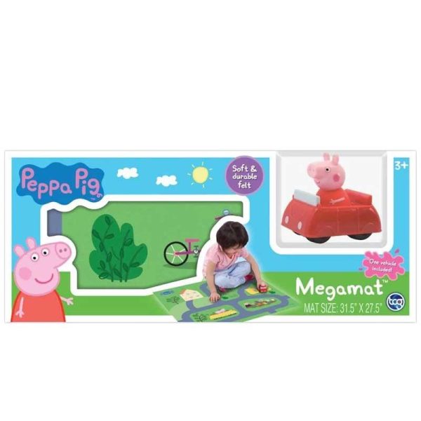 Peppa Pig Megamat - Χαλάκι Αυτοκινητόδρομος με Αυτοκινητάκι Πέππα