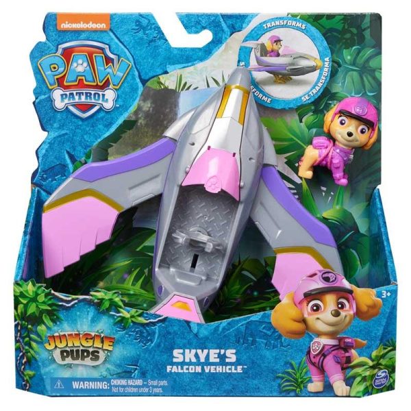 Paw Patrol Jungle Pups Deluxe Falcon Vehicle Skye - Όχημα & Φιγούρα Skye